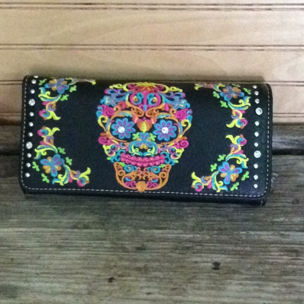 Montana West Sugar Skull Collection Wallet